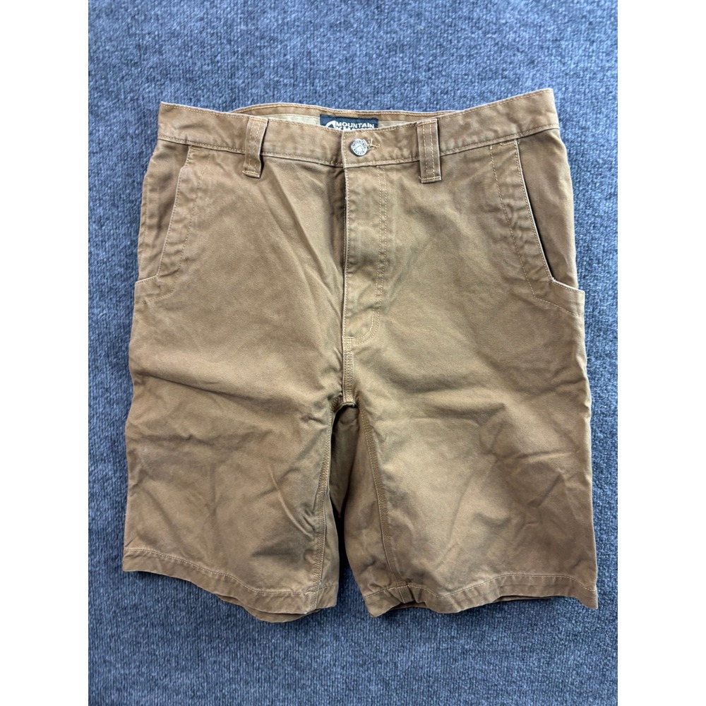 Mountain Khakis Alpine Utility Short Mens 34 Brown Cotton Canvas Outdoor Hiking